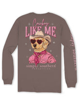 Load image into Gallery viewer, Simply Southern Long Sleeve Tee--Like Me--Mocha
