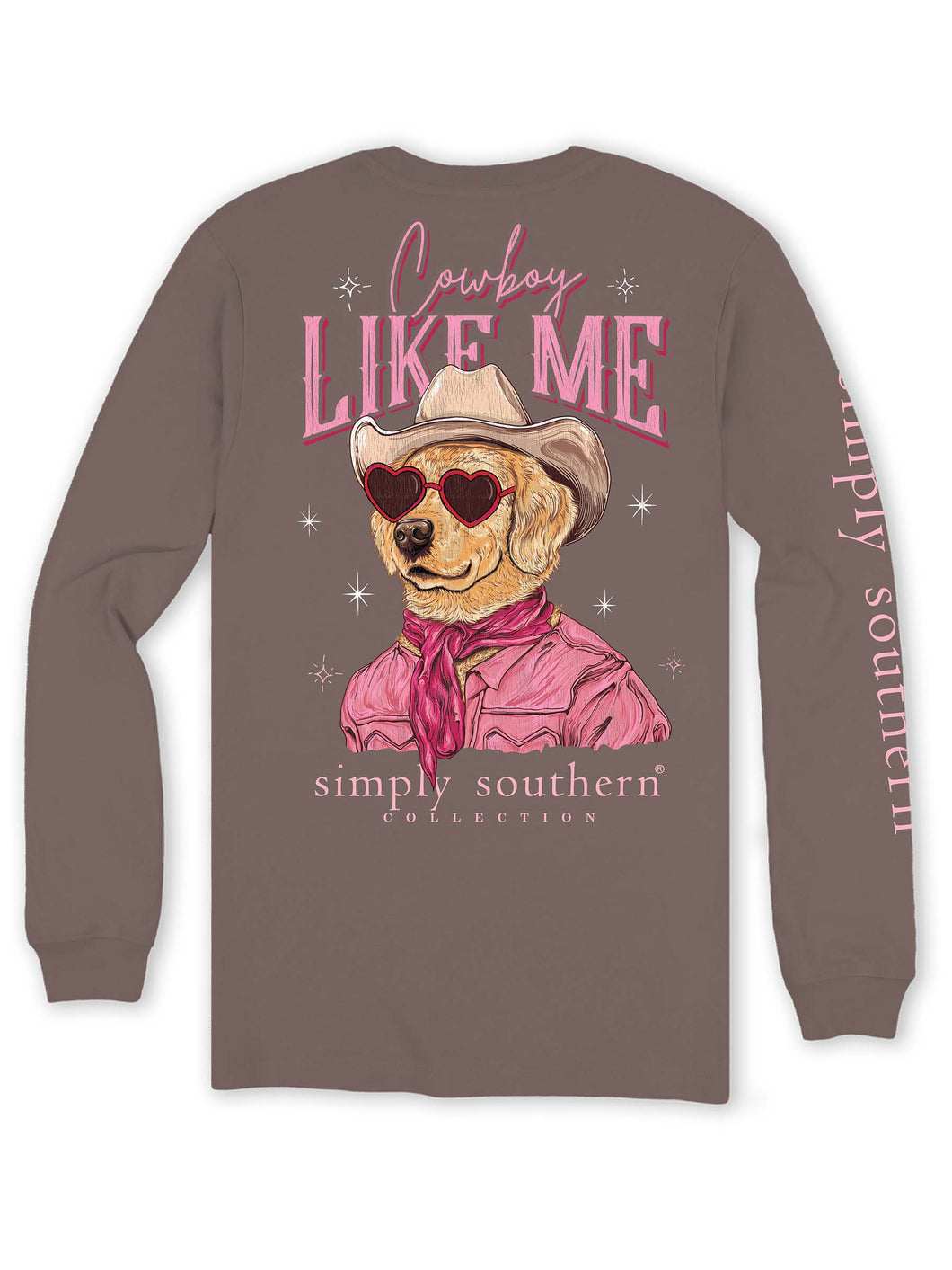 Simply Southern Long Sleeve Tee--Like Me--Mocha