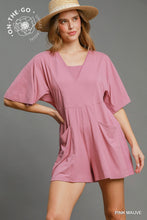 Load image into Gallery viewer, Umgee Summer Vibes Romper--Pink Mauve
