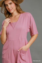 Load image into Gallery viewer, Umgee Summer Vibes Romper--Pink Mauve

