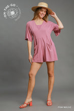 Load image into Gallery viewer, Umgee Summer Vibes Romper--Pink Mauve
