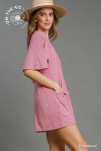 Load image into Gallery viewer, Umgee Summer Vibes Romper--Pink Mauve
