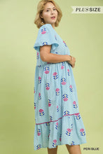 Load image into Gallery viewer, UMGEE PERI-WINKLE PLUS MAXI DRESS
