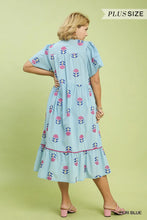 Load image into Gallery viewer, UMGEE PERI-WINKLE PLUS MAXI DRESS
