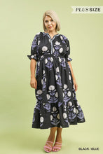 Load image into Gallery viewer, Umgee -Plus Floral Smocked Midi Dress
