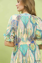 Load image into Gallery viewer, Umgee BOHO Paisley Mix Dress
