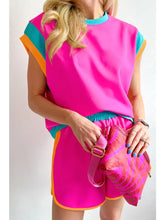 Load image into Gallery viewer, All the Trend! Colorblock Tee and Shorts Set
