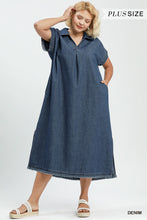 Load image into Gallery viewer, Umgee Plus Denim Midi Dress
