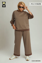 Load image into Gallery viewer, UMGEE Cloud Knit Modal Crewneck Top--Coco Brown--Regular an Plus Sizes
