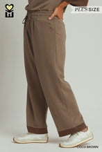 Load image into Gallery viewer, Umgee Cloud Knit Pant--Coco Brown--Regular and Plus Sizes
