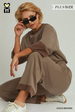 Load image into Gallery viewer, Umgee Cloud Knit Pant--Coco Brown--Regular and Plus Sizes
