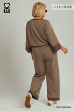 Load image into Gallery viewer, Umgee Cloud Knit Pant--Coco Brown--Regular and Plus Sizes
