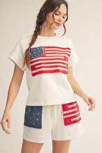 Load image into Gallery viewer, Jodifl- Stars and Stripes Casual Top
