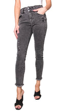 Load image into Gallery viewer, Women&#39;s High Waisted Distress Frayed Jeans
