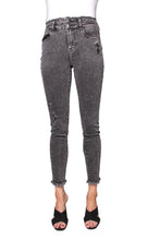 Load image into Gallery viewer, Women&#39;s High Waisted Distress Frayed Jeans
