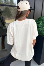 Load image into Gallery viewer, Game Day Real Sequin Football Print T-Shirt--Purple and Gold!!
