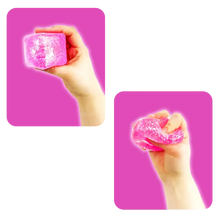 Load image into Gallery viewer, Fun Doh Squish &amp; Squeeze Sparkle Cube Fidget Toy

