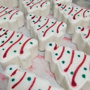 Deck the Tubs with Little Debbie Christmas Tree Bath Bombs