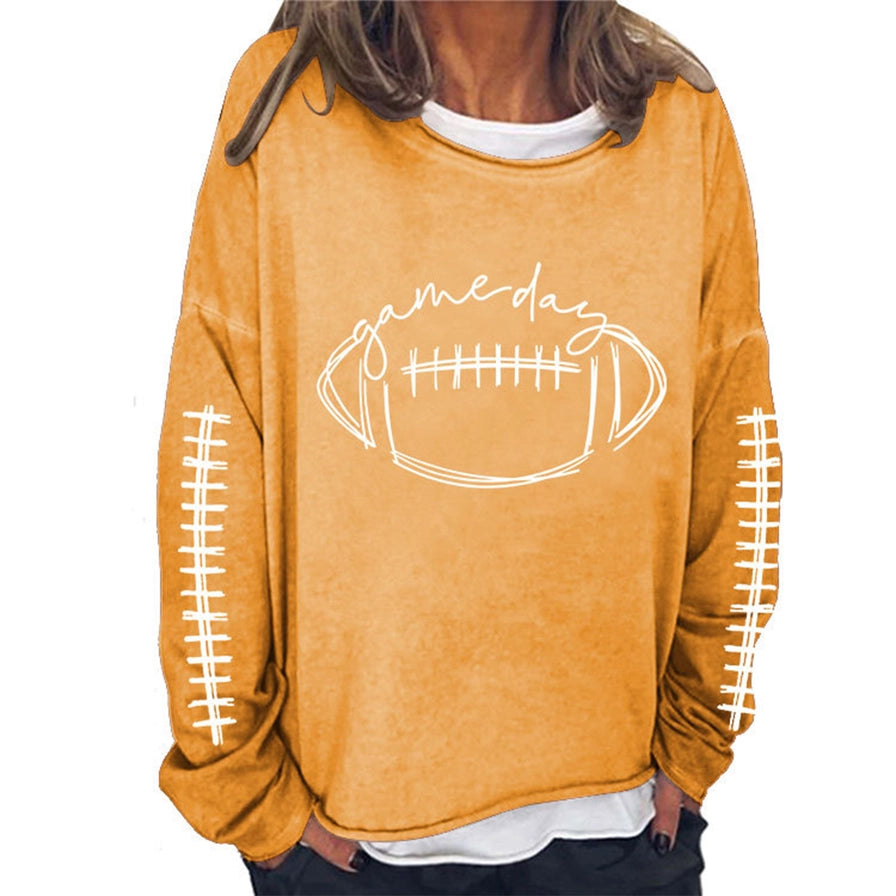 Gameday!  Mustard-Light Weight Fall Pullover