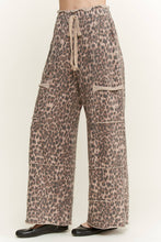 Load image into Gallery viewer, Animal Leopard Wide Leg Pants - Mocha
