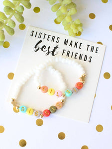 Big sis- Lil sis best friends bracelet set