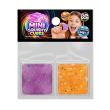 Load image into Gallery viewer, Fun Doh MINI Squishy Cube 2 Pack VIRAL Variety - 24/Display
