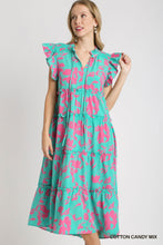 Load image into Gallery viewer, Umgee--Cotton Candy Floral Print Tiered Maxi Dress
