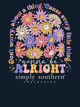 Load image into Gallery viewer, Simply Southern Long Sleeve Tee--Alright--Navy
