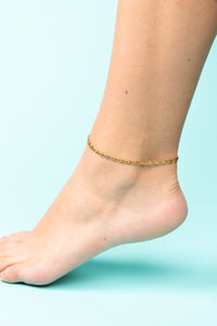 Crystal Avenue Milani Goldtone Anklet