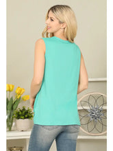 Load image into Gallery viewer, SOLID Sleeveless Front Twist Top
