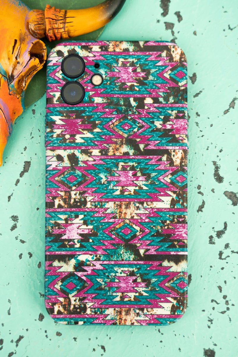 Rosado Ranch- Pink Aztec-Iphone Case