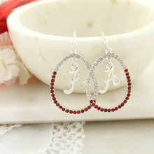 Load image into Gallery viewer, Alabama Crystal Loop Earrings
