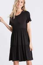 Load image into Gallery viewer, The Basic-Black Ruffle Detail Dress

