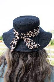 Cruise on By Leopard Banded Straw Boater Hat