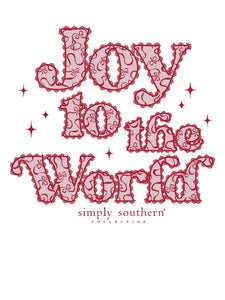 Simply Southern Holiday Crew--Joy--Snow (White)