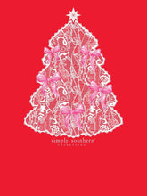 Load image into Gallery viewer, Simply Southern Holiday Crew--TREELACE--Red
