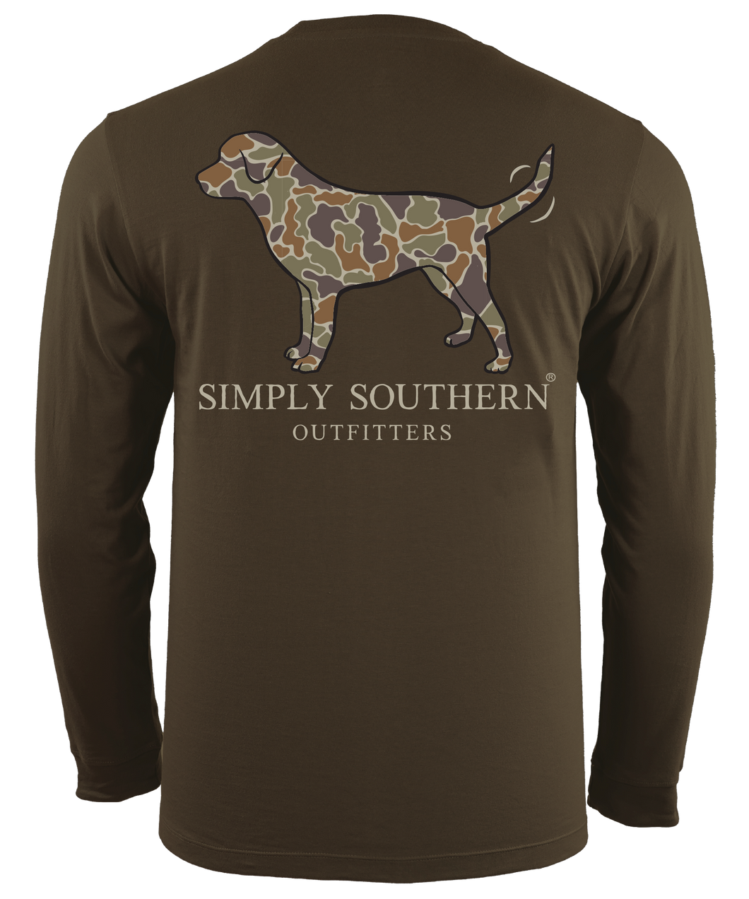 Simply Southern Men's Long Sleeve Unisex Tee--Camo