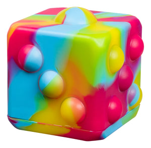 Poppin Dice - Rainbow- Satisfying Fidget Toy, Rainbow Colors