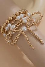 Load image into Gallery viewer, Bow Knot Pearl Beaded Multi Layered Bracelet Set
