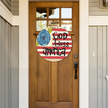 Load image into Gallery viewer, God Bless America Flag Door Hanger

