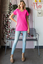Load image into Gallery viewer, Short Sleeve Round Neck Ribbed Top
