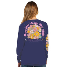 Load image into Gallery viewer, Simply Southern Long Sleeve Tee--Happiness--Denim Heather
