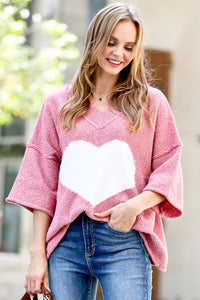 Valentine Heart Oversized Sweater