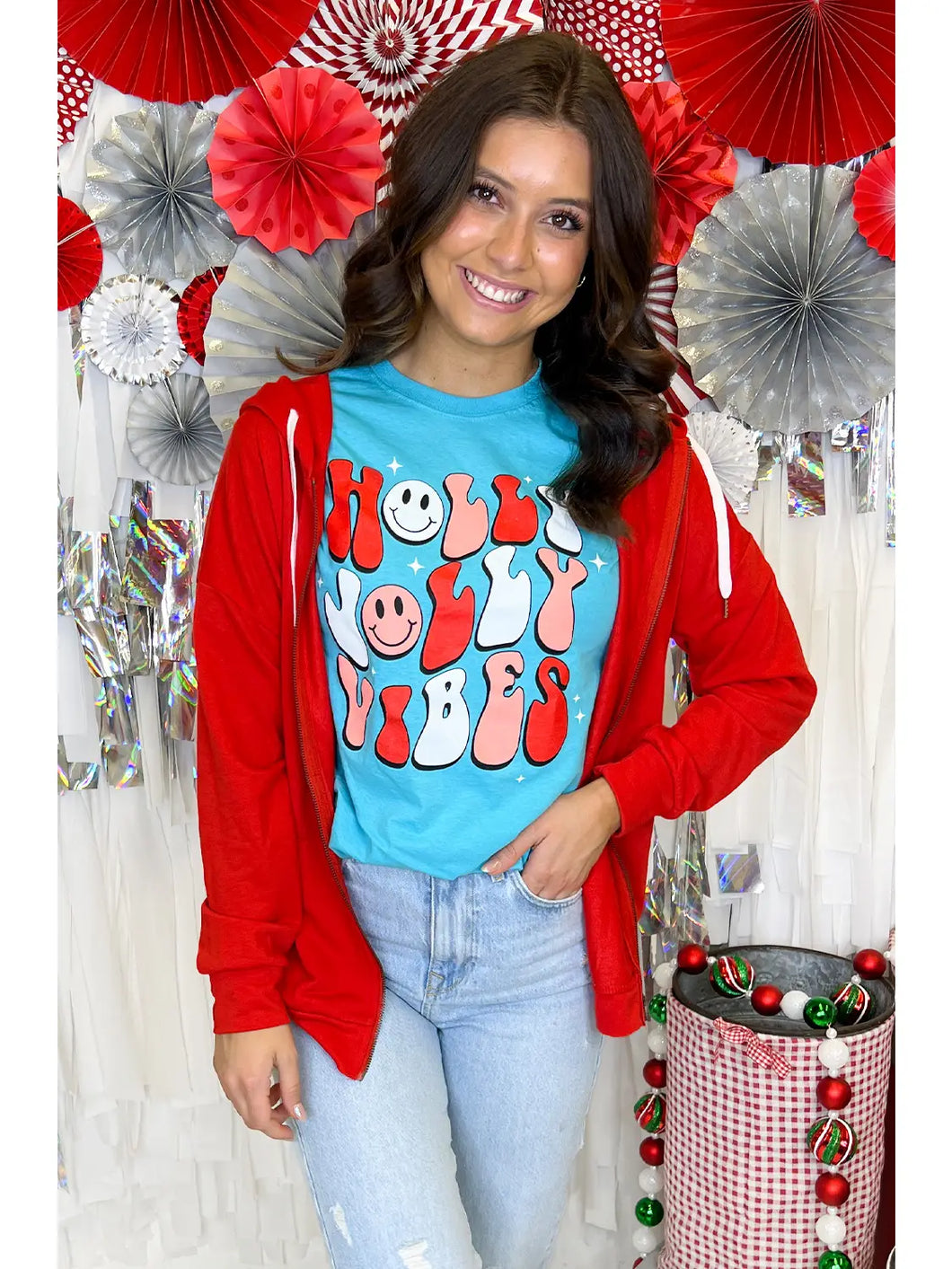 Holly Jolly Vibes Christmas T-Shirt