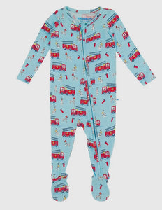 Paws To The Rescue - Bamboo Footed Pajamas