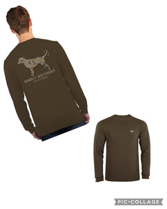 Simply Southern Men's Long Sleeve Unisex Tee--Camo