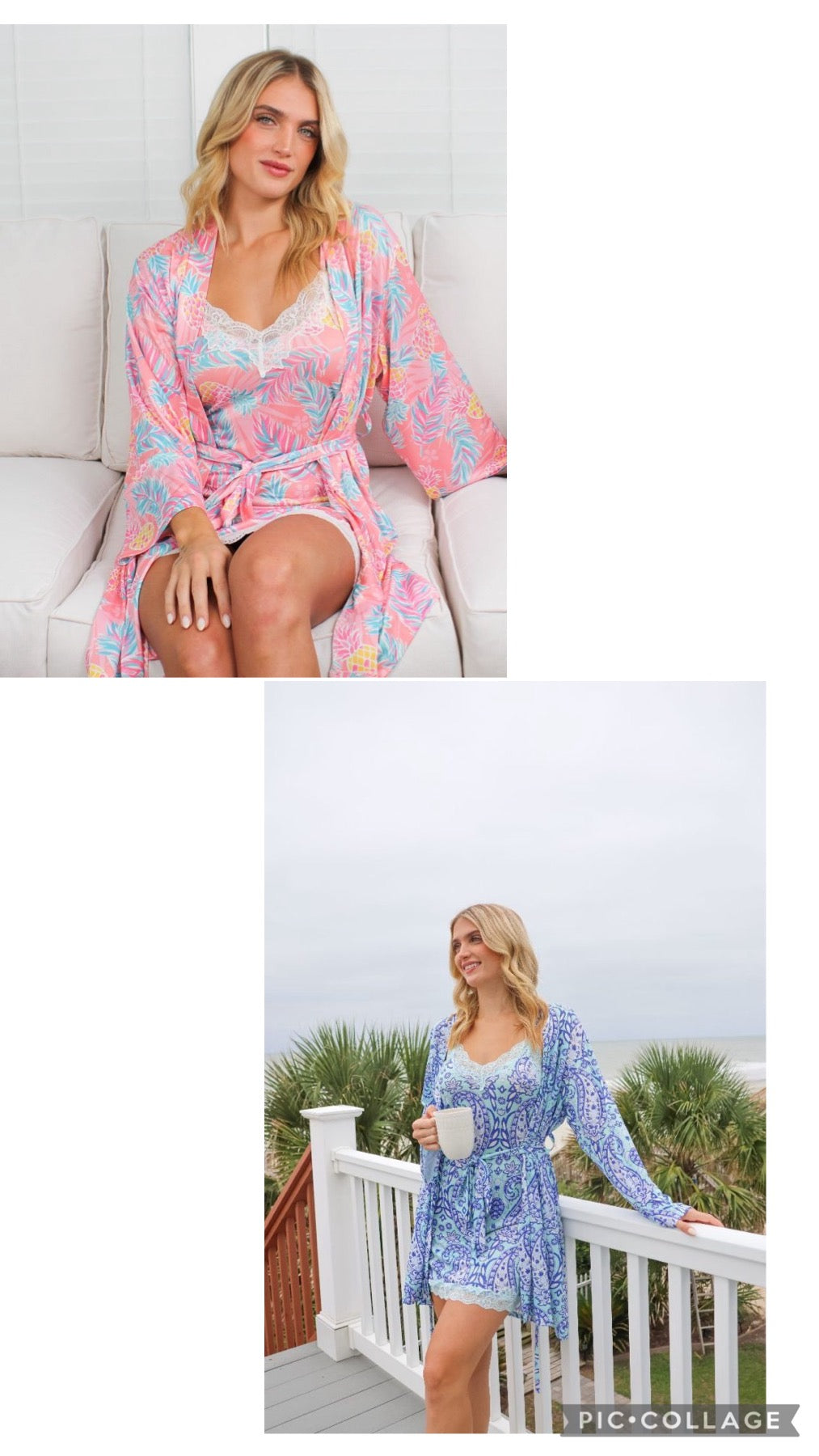 Simply Southern PJ/Chemise and Robe Set