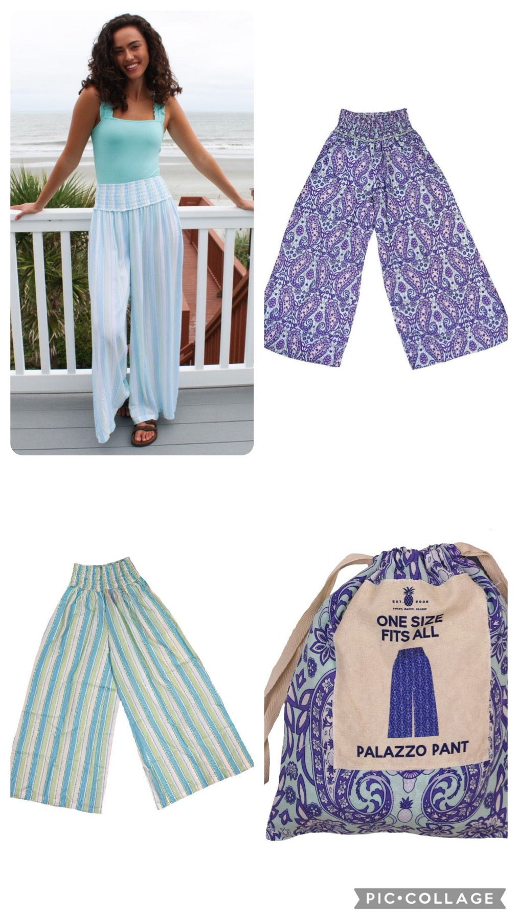 Simply Southern Palazzo Pant--One Size