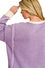 Load image into Gallery viewer, Fleece Acid Washed Contrast Trim Pullover--Lavender
