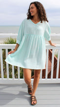 Load image into Gallery viewer, Simply Southern Guaze V-Neck Dress
